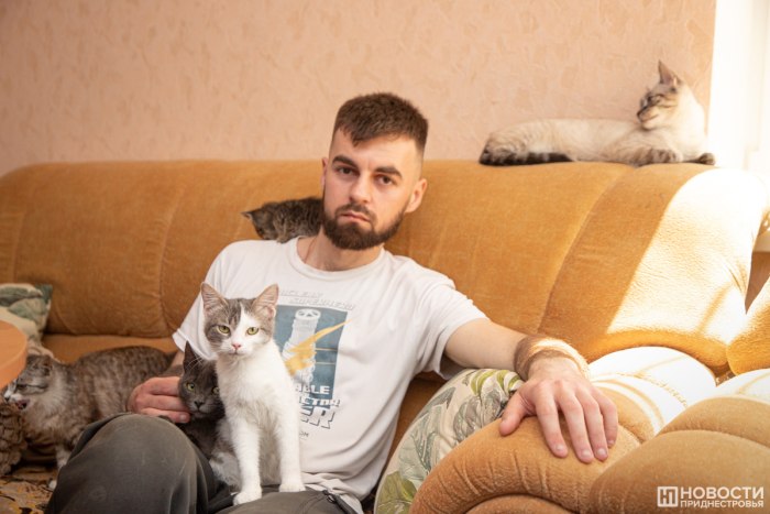 Александр Бурлак и первый в Приднестровье Дом кошек