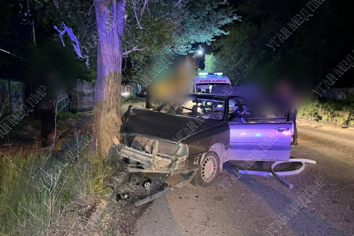 ДТП в столице: Пьяный водитель за рулем иномарки врезался в дерево