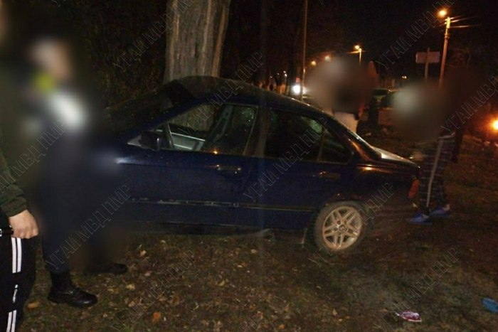 Молодой водитель BMW врезался в дерево в Бендерах