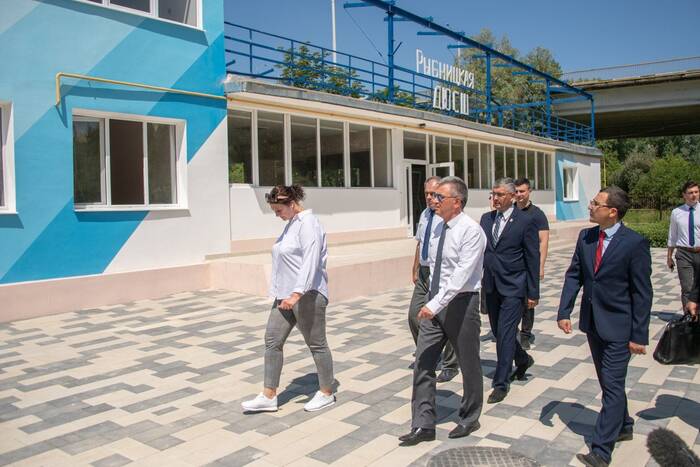 Президент оценил ход реконструкции гребной базы в Рыбнице  