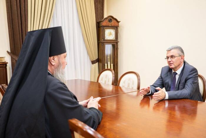 Президент Вадим Красносельский встретился с архиепископом Саввой