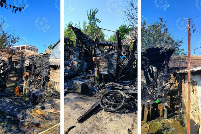 При пожаре в Дубоссарах пострадал 78-летний пенсионер