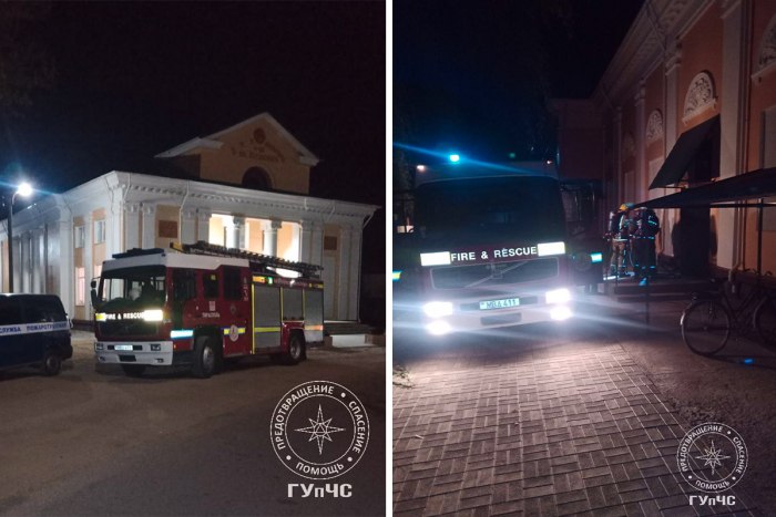 Столичные пожарные провели ночные учения в Терновке