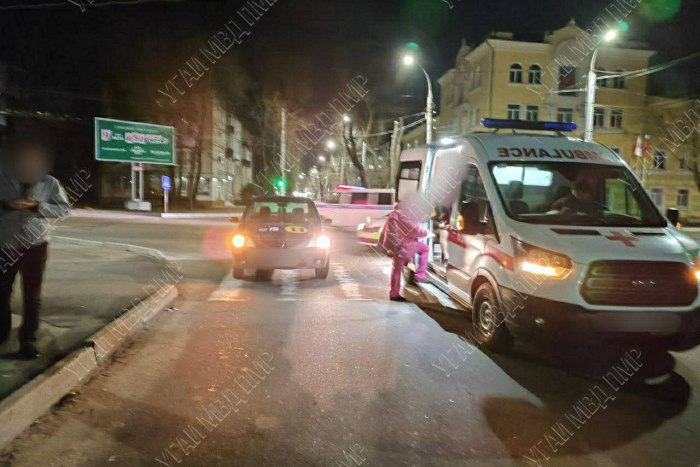 Такси сбило пешехода на зебре в Тирасполе