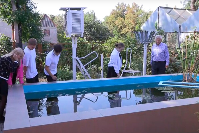 В экологическом центре Бендерского лицея восстановили водоём   