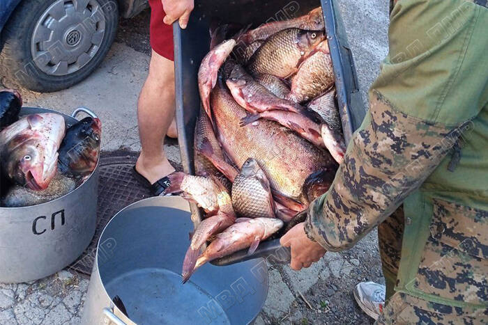 В Первомайске задержали браконьеров, выловивших в лимане 100 кг рыбы