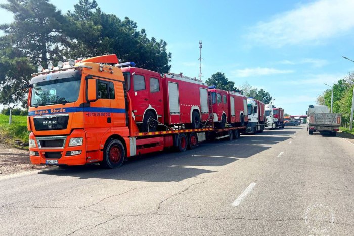 В Приднестровье прибыли новые пожарные машины 